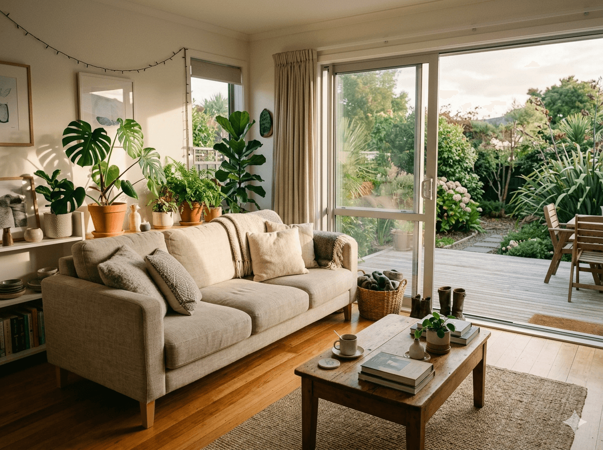 56 Tī Kōuka Crescent living